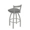 Holland Bar Stool Co 30" Low Back Swivel Bar Stool, Nickel Finish, Graph Seat 82130AN020 - alternate 4
